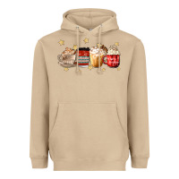 Mushroom christmas coffee Heavyweight Hoodie - MaliasSmallBusiness