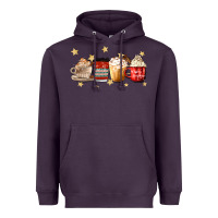 Plum christmas coffee Heavyweight Hoodie - MaliasSmallBusiness