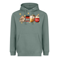 Sage christmas coffee Heavyweight Hoodie - MaliasSmallBusiness