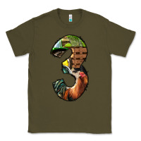 Army Green farm life alphabet numbers 3 Classic Tee - BundleAndBundleShop