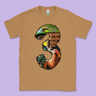 Farm Life Alphabet Numbers 3 Classic Tee Designed By Bundleandbundleshop