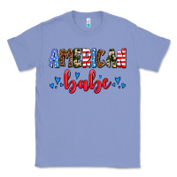 Colony Blue American babe Classic Tee - AdoDesignShop