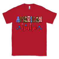 Red American babe Classic Tee - AdoDesignShop