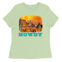 Matcha western skeleton Ladies Tee - AdoDesignShop