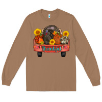 Toasted Coconut thankful turkey truck Long Sleeve Tee - AdoDesignShop