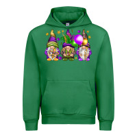 Emerald Mardi Gras gnomies with elements Urban Hoodie - HowdyJamesFarm