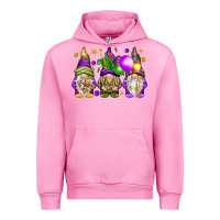 Fuchsia Pink Mardi Gras gnomies with elements Urban Hoodie - HowdyJamesFarm