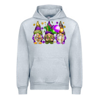Heather Grey Mardi Gras gnomies with elements Urban Hoodie - HowdyJamesFarm