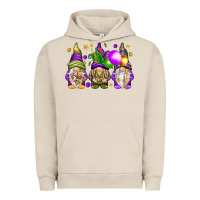 Pigment French Oak Mardi Gras gnomies with elements Urban Hoodie - HowdyJamesFarm