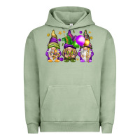 Pigment Oil Green Mardi Gras gnomies with elements Urban Hoodie - HowdyJamesFarm