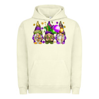 Pigment Pistachio Mardi Gras gnomies with elements Urban Hoodie - HowdyJamesFarm
