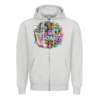 Dove Grey get loaded rabbit and easter Zipper Hoodie - MaliasSmallBusiness