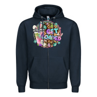 Navy get loaded rabbit and easter Zipper Hoodie - MaliasSmallBusiness