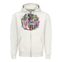 Oatmeal Heather get loaded rabbit and easter Zipper Hoodie - MaliasSmallBusiness