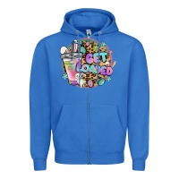 True Royal get loaded rabbit and easter Zipper Hoodie - MaliasSmallBusiness