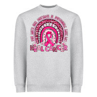 Heather Grey heal cancer rainbow Heavyweight Sweatshirt - JahusDesignShop