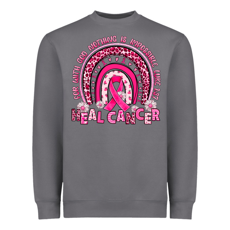 Heal Cancer Rainbow Heavyweight Sweatshirt by JahusDesignShop | Teevron