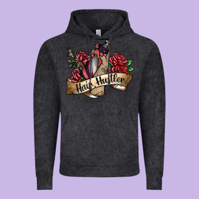 Hair Hustler Spray Vintage Hoodie Designed By Sublimationcraftshop