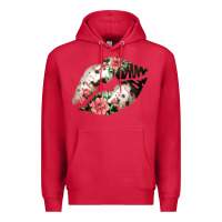 Cardinal Cowhide And Flowers Lips Premium Hoodie - Bettercallsaul