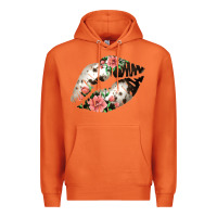 Carrot Cowhide And Flowers Lips Premium Hoodie - Bettercallsaul