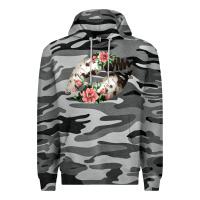 Slate Camo Cowhide And Flowers Lips Premium Hoodie - Bettercallsaul