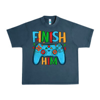 Midnight Navy finish him Urban Heavy Tee - JahusDesignShop
