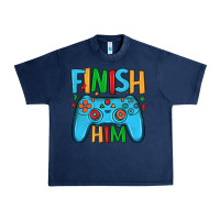 Navy finish him Urban Heavy Tee - JahusDesignShop