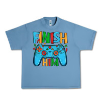 Pebble Blue finish him Urban Heavy Tee - JahusDesignShop