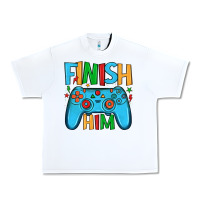 White finish him Urban Heavy Tee - JahusDesignShop