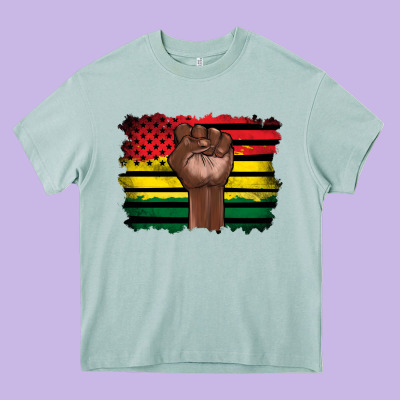 June Juneteenth Heavy Core Tee Designed By Artiststas
