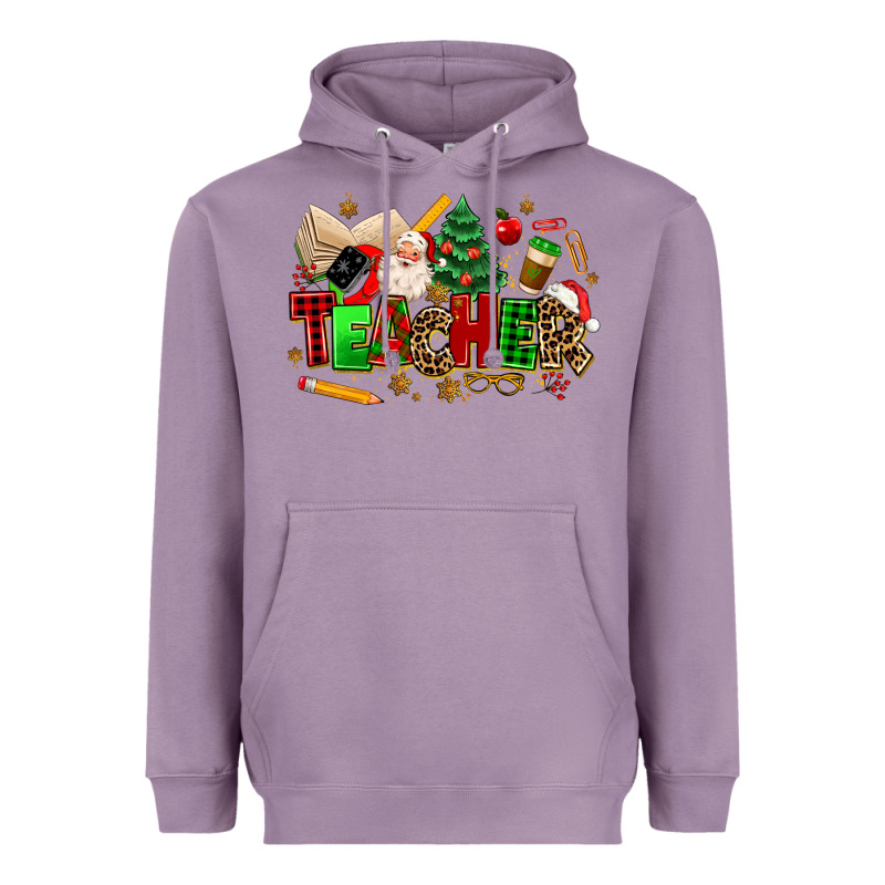 Christmas  Teacher Heavyweight Hoodie by MaliasSmallBusiness | Teevron