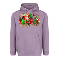 Lavender christmas  teacher Heavyweight Hoodie - MaliasSmallBusiness