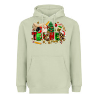 Matcha christmas  teacher Heavyweight Hoodie - MaliasSmallBusiness