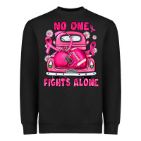 Black breast cancer no one fights alone truck football Heavyweight Sweatshirt - JahusDesignShop