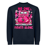 Navy breast cancer no one fights alone truck football Heavyweight Sweatshirt - JahusDesignShop