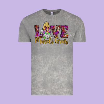 Love Mardi Gras Gnome Vintage Tee Designed By Jahusdesignshop
