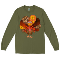 Army Green thanksgiving turkey Long Sleeve Tee - AdoDesignShop