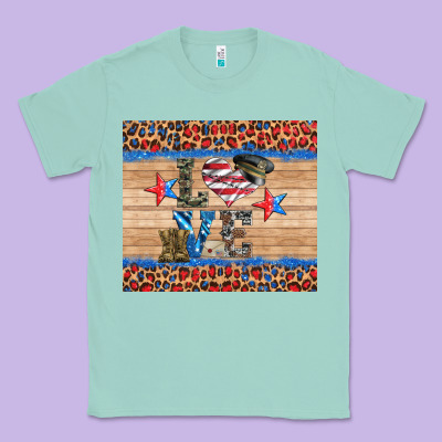 Western Usa Soldier Love Tumbler Classic Tee Designed By Artiststas