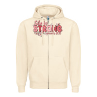 Sandshell she is strong proverbs 31 25 Zipper Hoodie - MaliasSmallBusiness