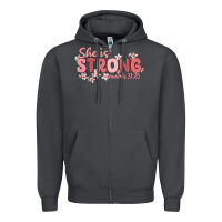Smoke she is strong proverbs 31 25 Zipper Hoodie - MaliasSmallBusiness