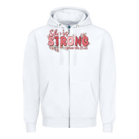 White she is strong proverbs 31 25 Zipper Hoodie - MaliasSmallBusiness