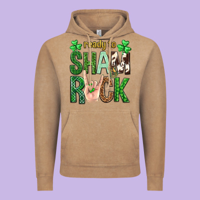 Ready To Shamrock St. Patrick's Day Vintage Hoodie Designed By Neo Western