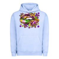 Pigment Grape Ice Mardi Gras lips Urban Hoodie - HowdyJamesFarm