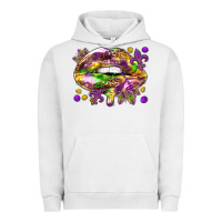 Pigment Lunar Rock Mardi Gras lips Urban Hoodie - HowdyJamesFarm