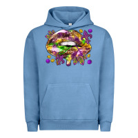 Mardi Gras Lips Urban Hoodie | Teevron