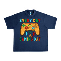 Navy every day is gaming day Urban Heavy Tee - JahusDesignShop