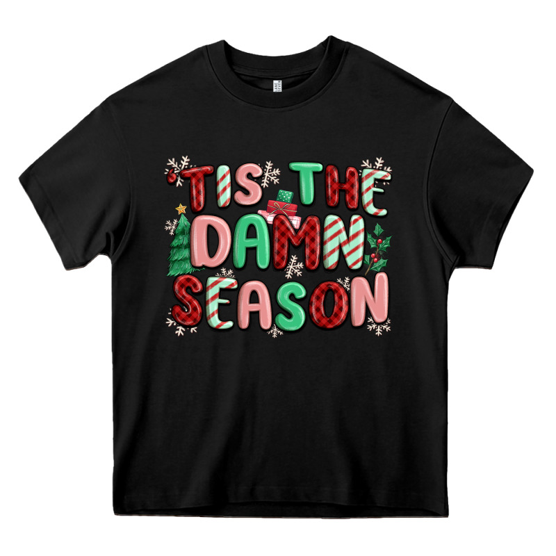 'tis The Damn Season Heavy Core Tee by MaliasSmallBusiness | Teevron