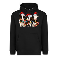 Black christmas three cows Heavyweight Hoodie - MaliasSmallBusiness
