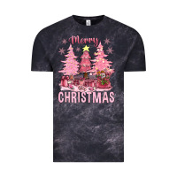 Cloud Black pink merry christmas bbs Vintage Tee - BundleAndBundleShop