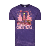 Pink Merry Christmas Bbs Vintage Tee | Teevron